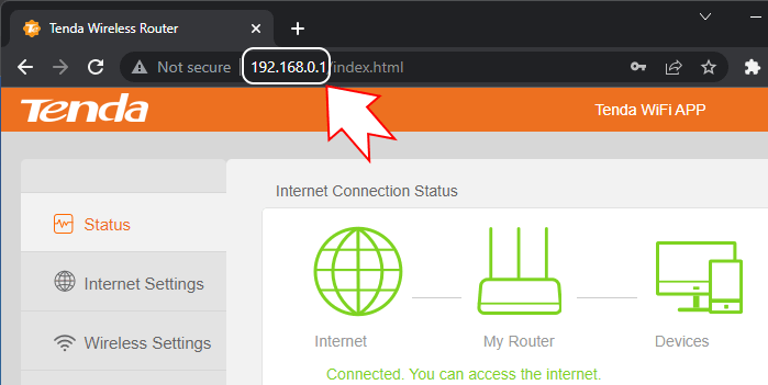 Tenda wireless router